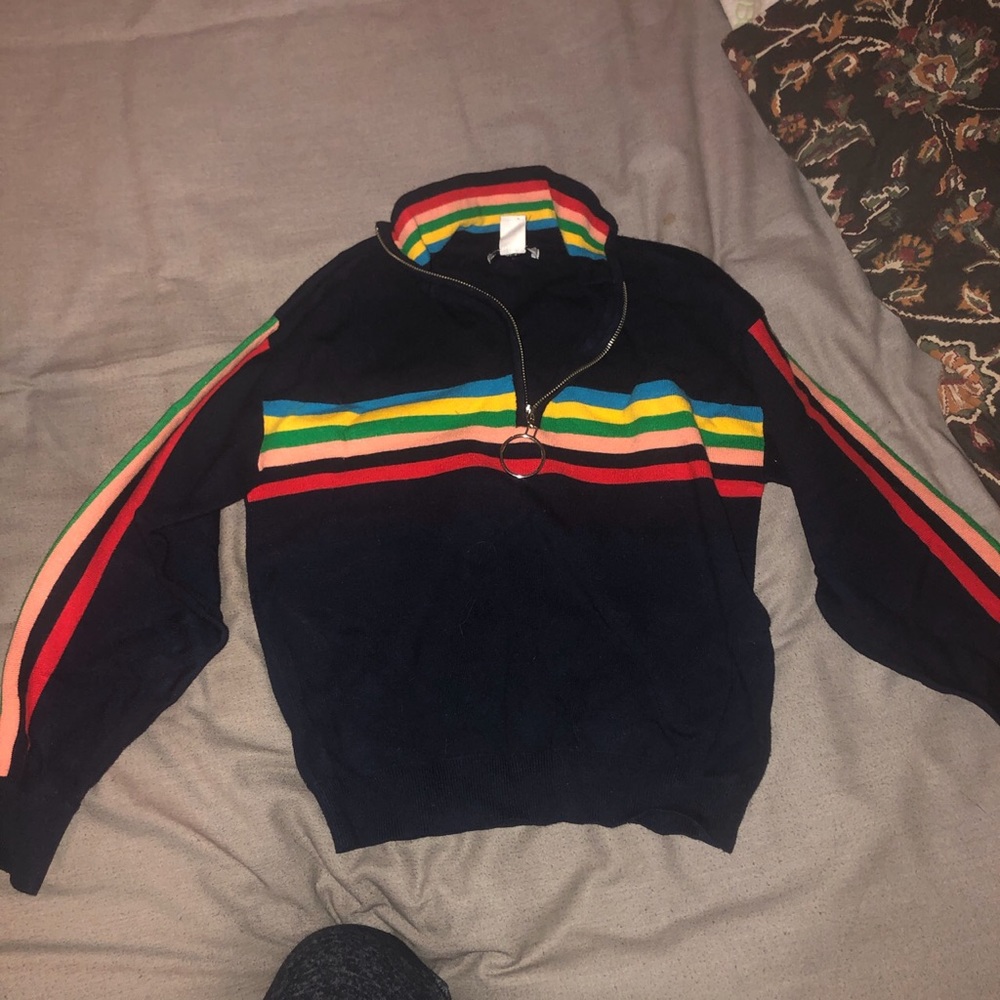 Urban Outfitters Multicolor Collared Sweater